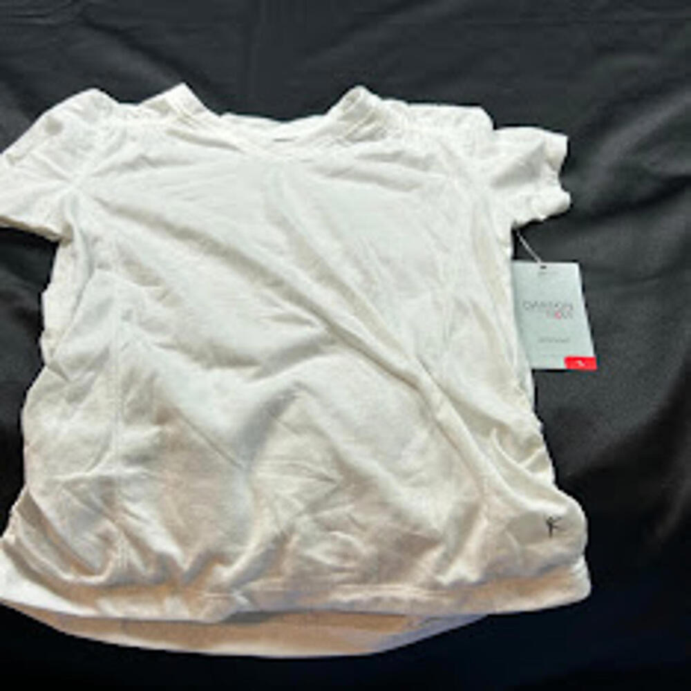 Danskin Now Girls Active Top S‎ 6Y White NWT